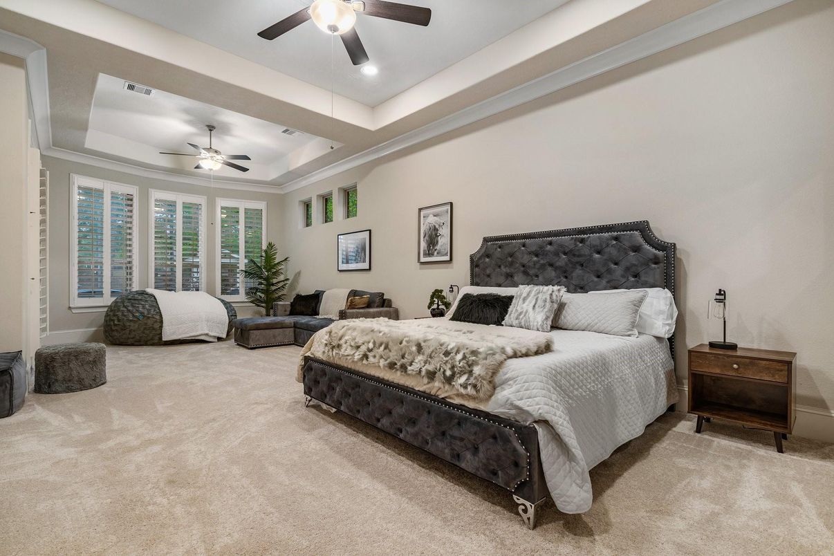 Bedroom, Interior, Recessed Lighting