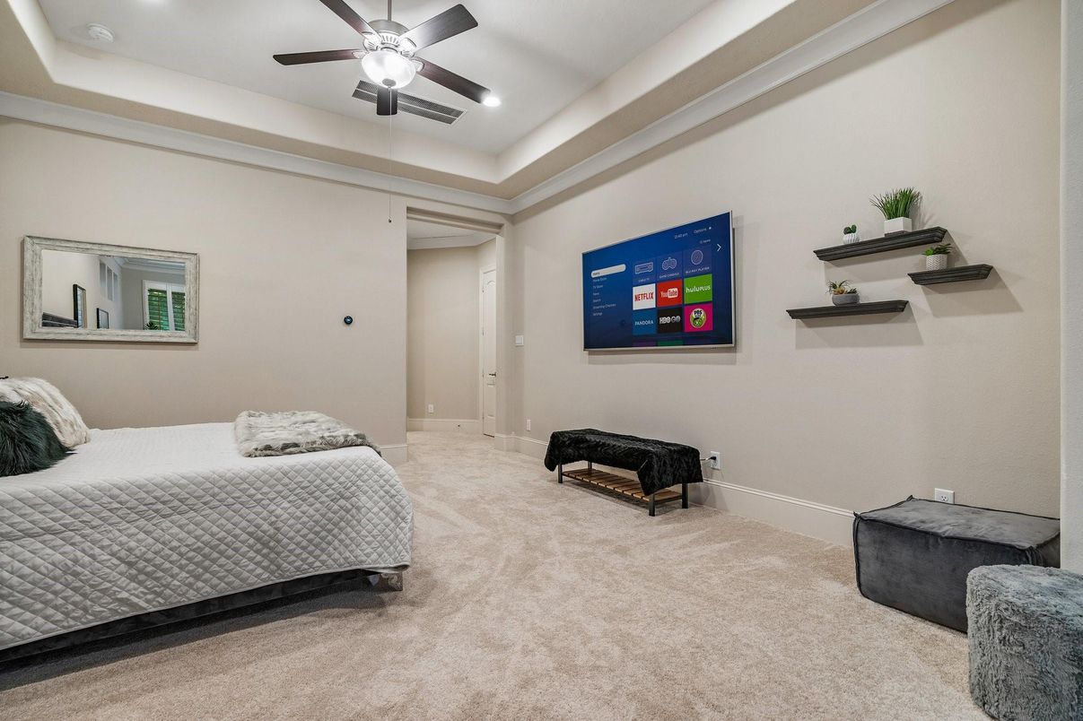 Bedroom, Interior, Recessed Lighting