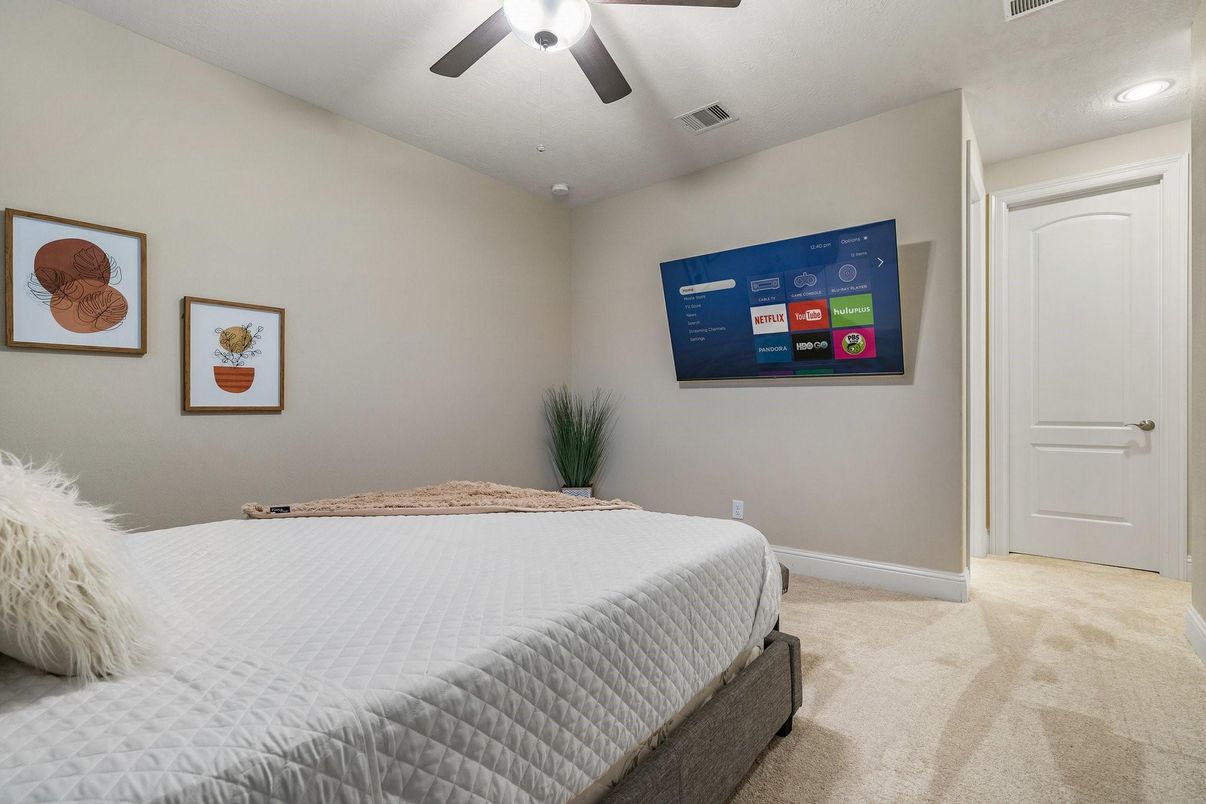 Bedroom, Interior, Recessed Lighting