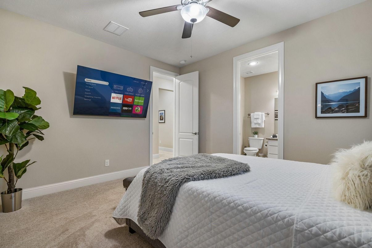 Bedroom, Interior, Recessed Lighting