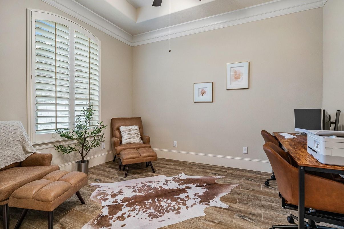 Home Office, Interior, Wood Texture Flooring