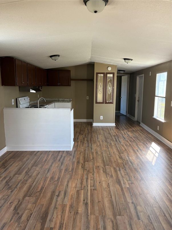 Interior, Kitchen, Wood Texture Flooring