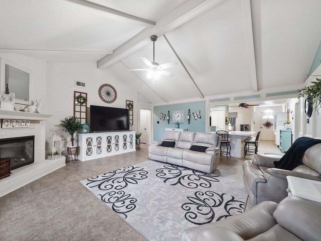 Dining room, Fireplace, Interior, Living room