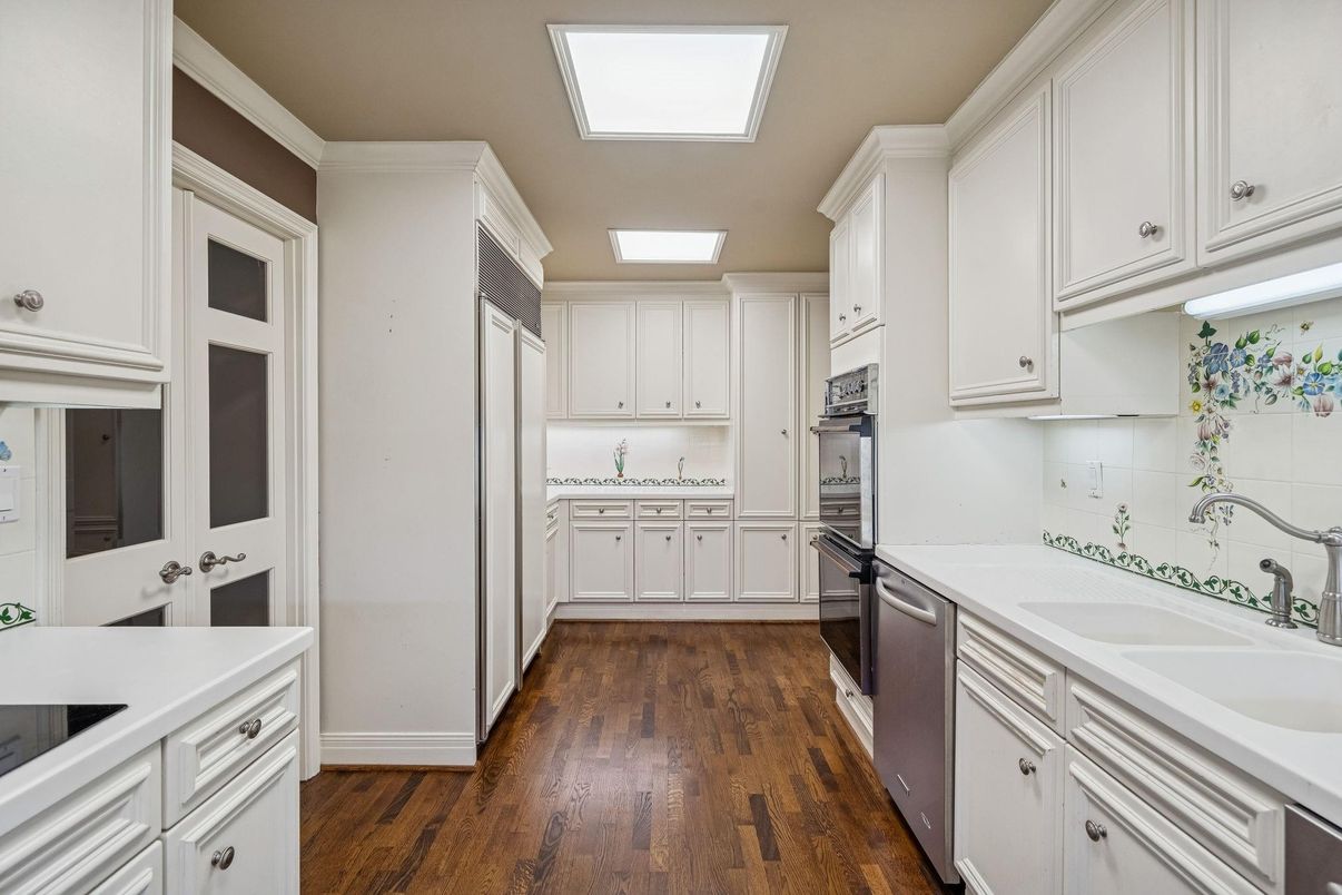 Interior, Kitchen, Wood Texture Flooring