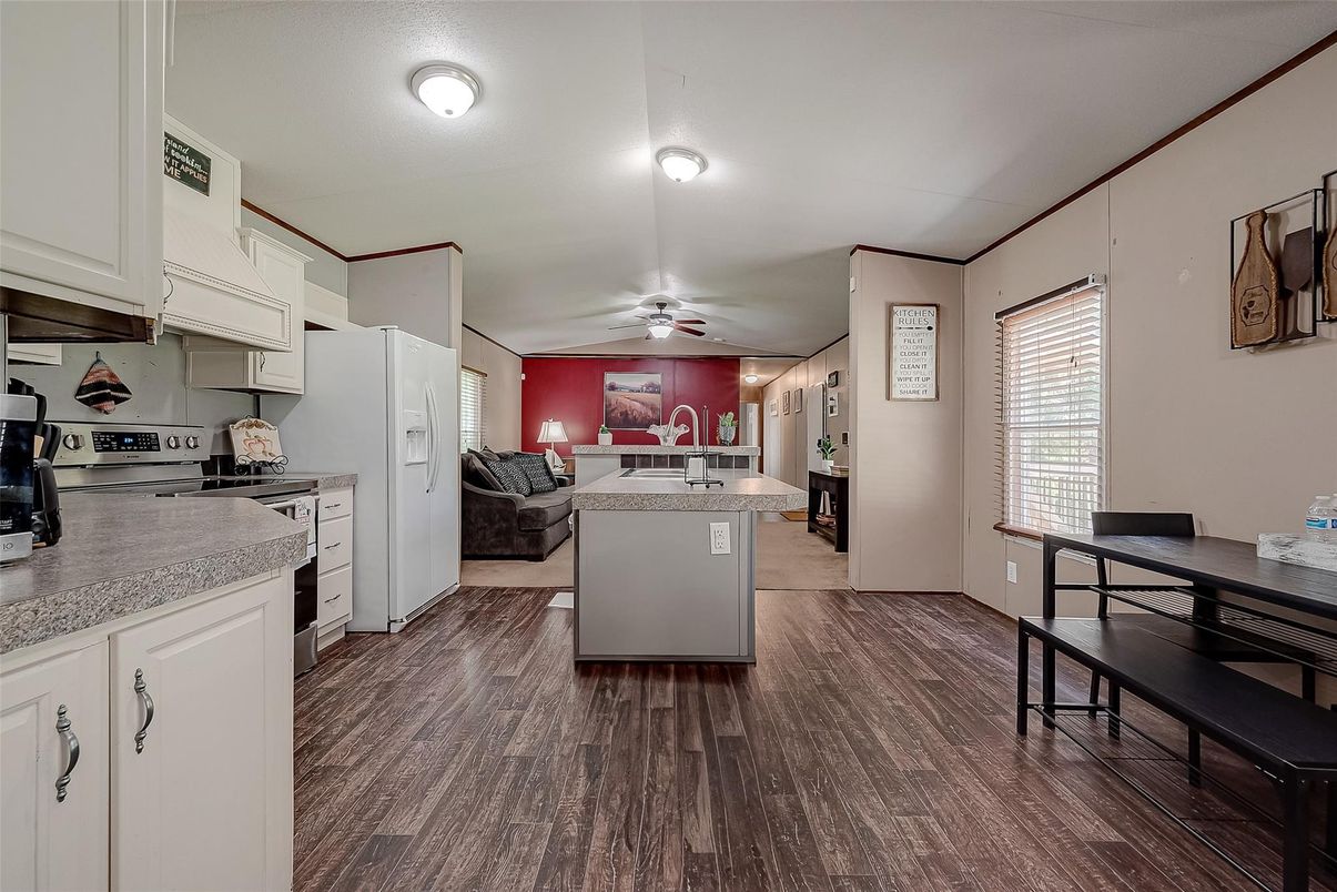 Interior, Kitchen, Wood Texture Flooring