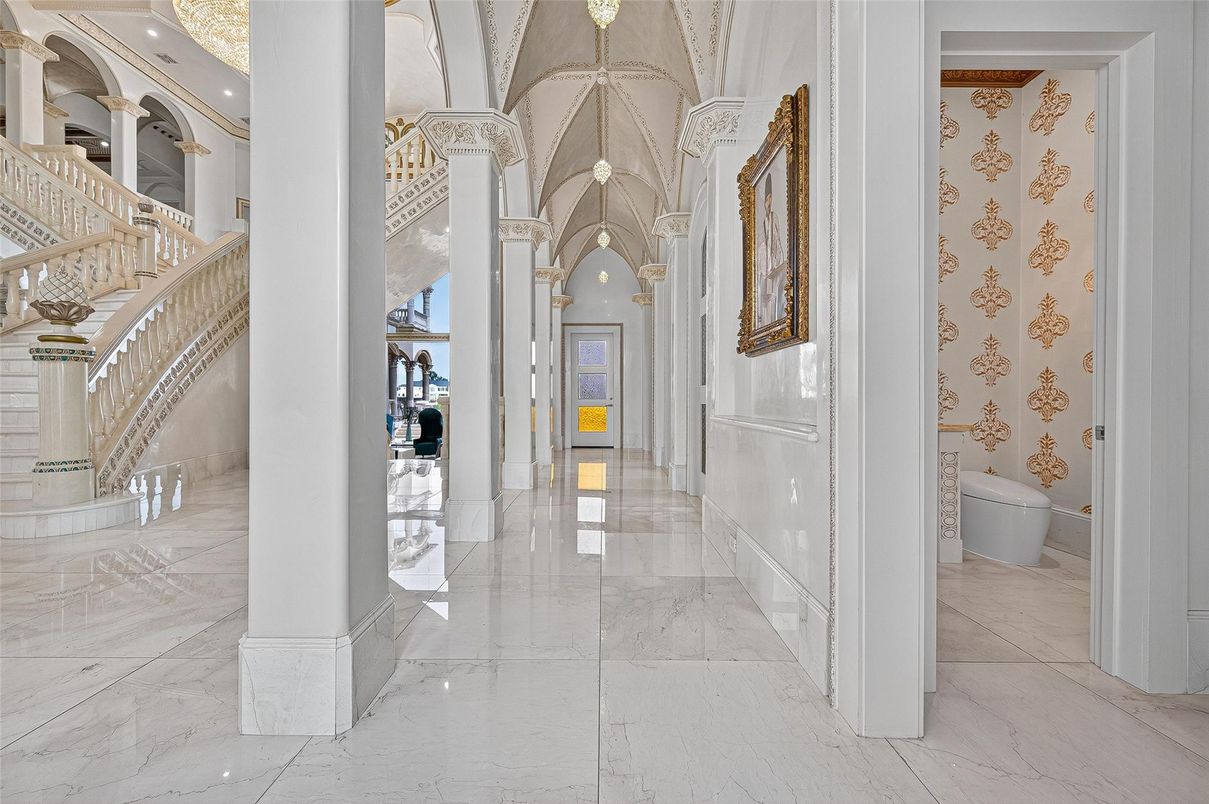 Interior, Marble, Pendant Lights
