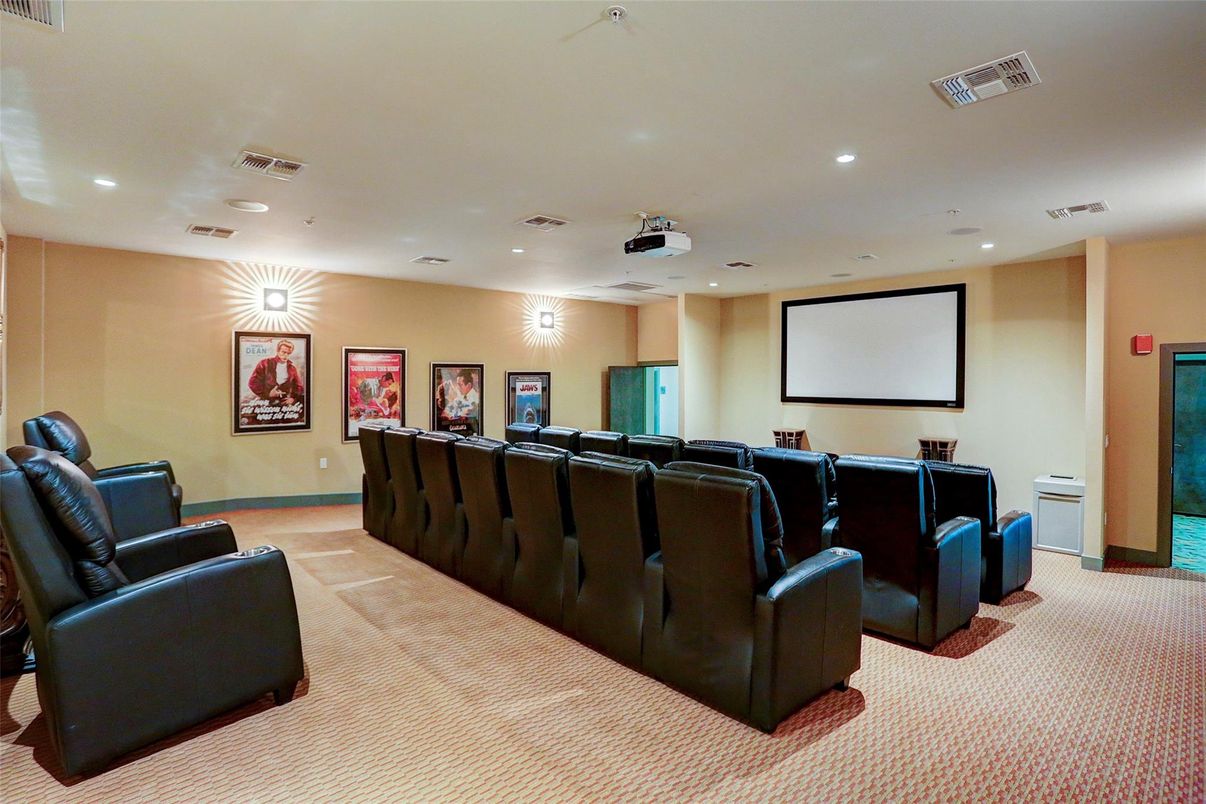 Home Theatre Room, Interior, Projection Screen, Recessed Lighting, Theatre Room