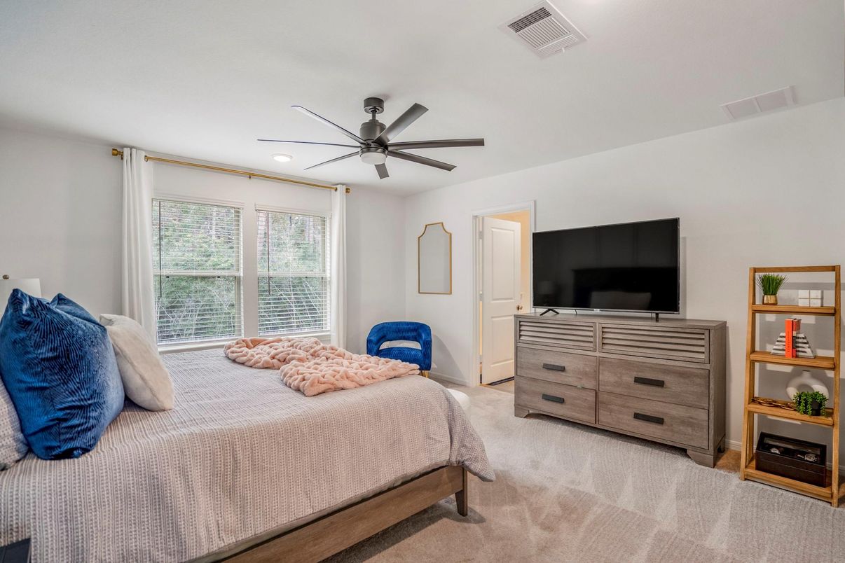 Bedroom, Interior, Recessed Lighting