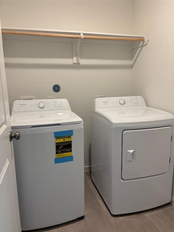 Interior, Utility Closets, Washer, Wood Texture Flooring