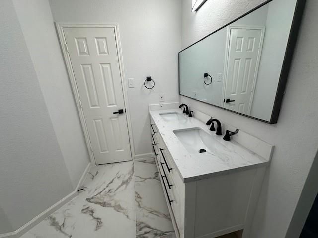 Bathroom, Dual Sink Vanities, Interior, Marble