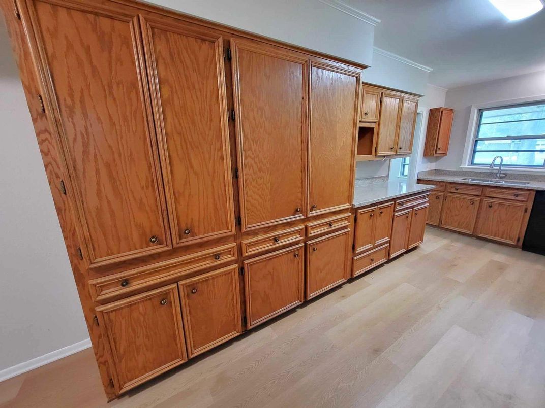 Interior, Kitchen, Wood Texture Flooring