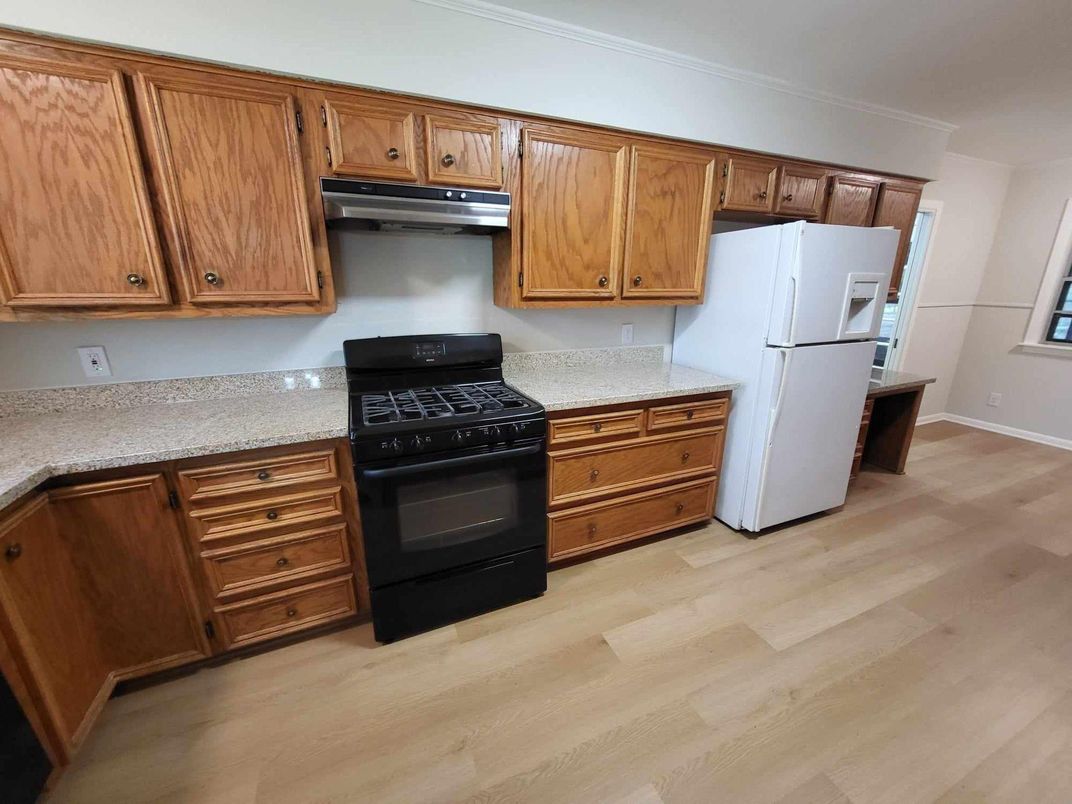 Interior, Kitchen, Wood Texture Flooring