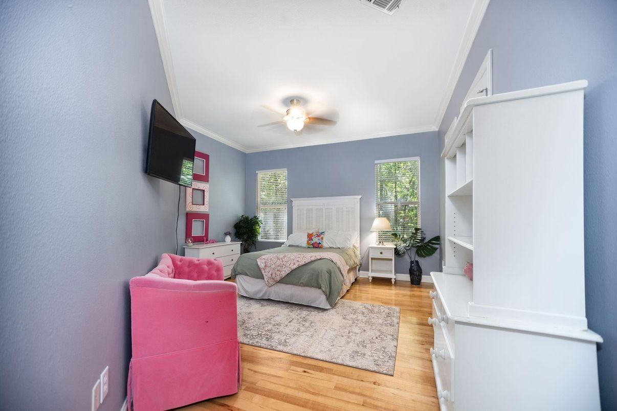 Bedroom, Interior, Wood Texture Flooring