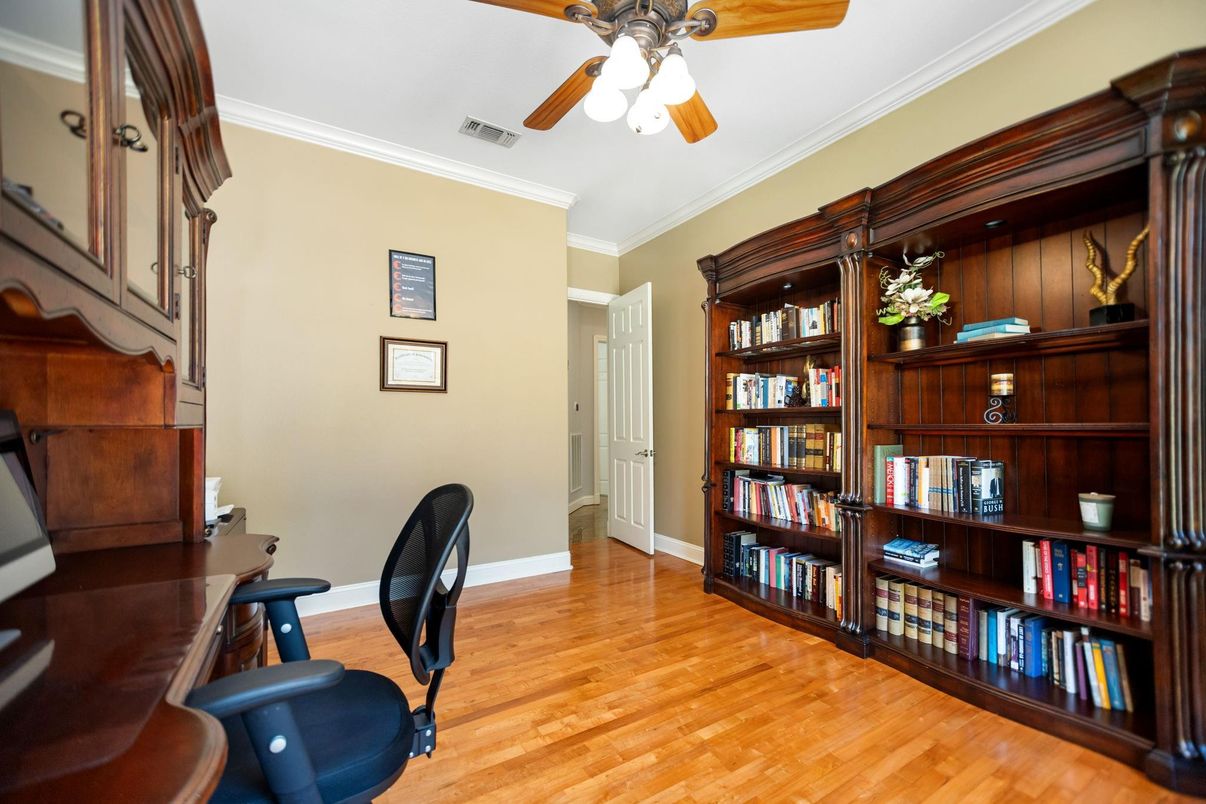 Home Office, Interior, Wood Texture Flooring