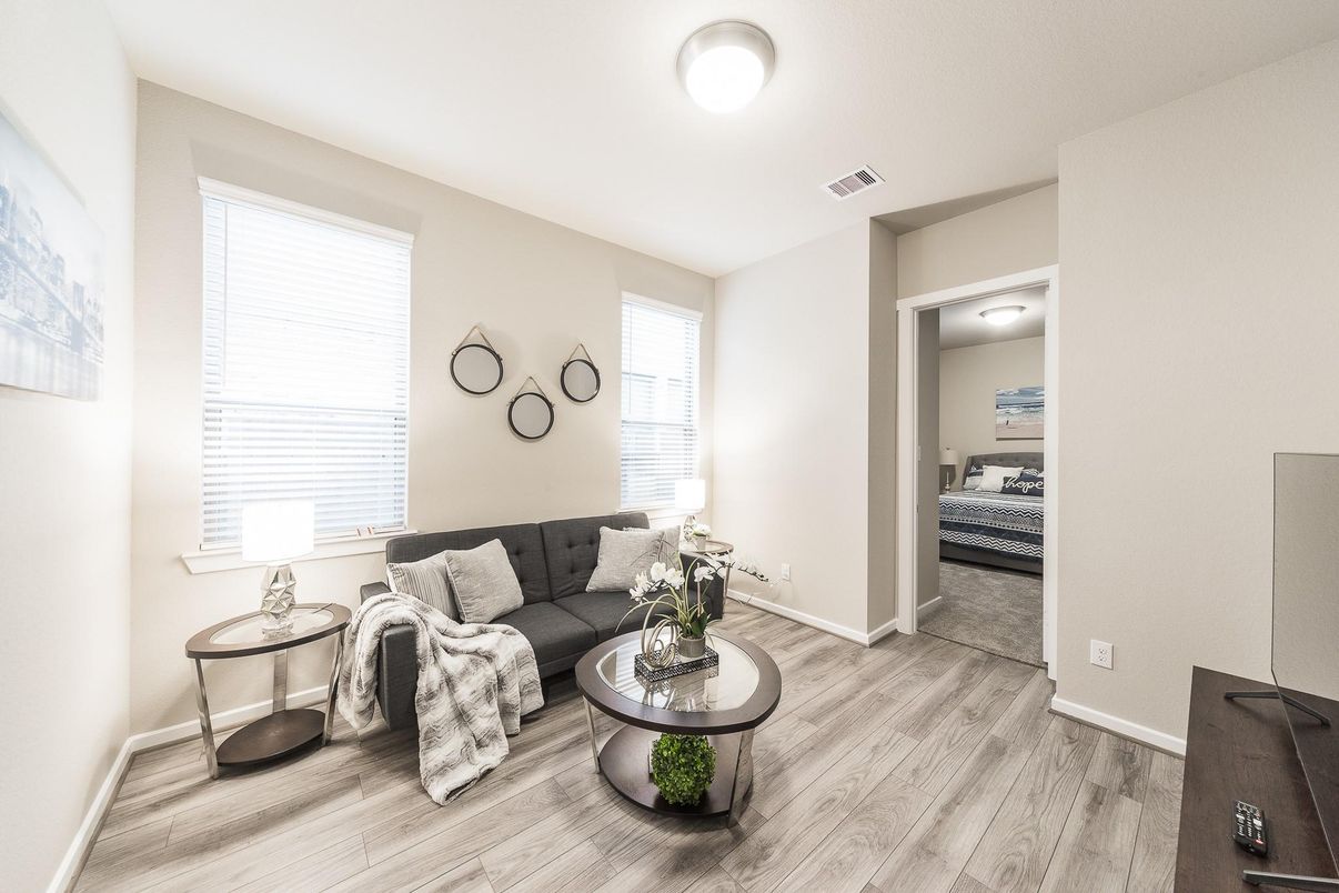 Bedroom, Interior, Wood Texture Flooring