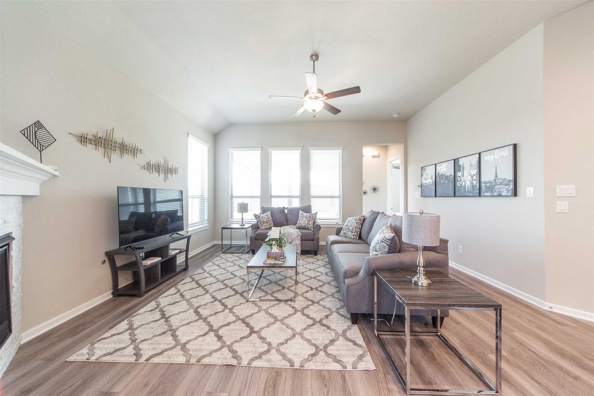 Fireplace, Interior, Living room, Wood Texture Flooring