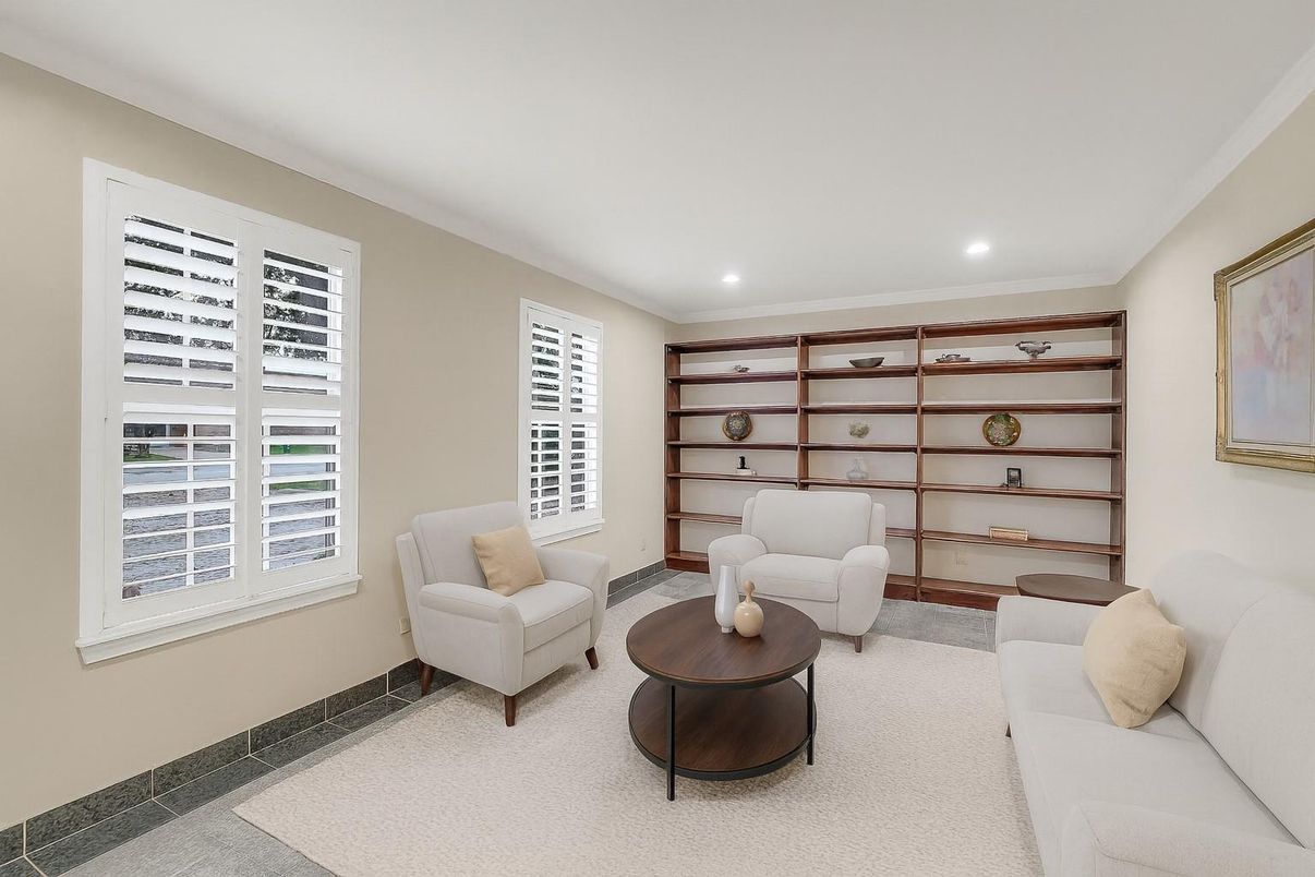 Interior, Living room, Recessed Lighting