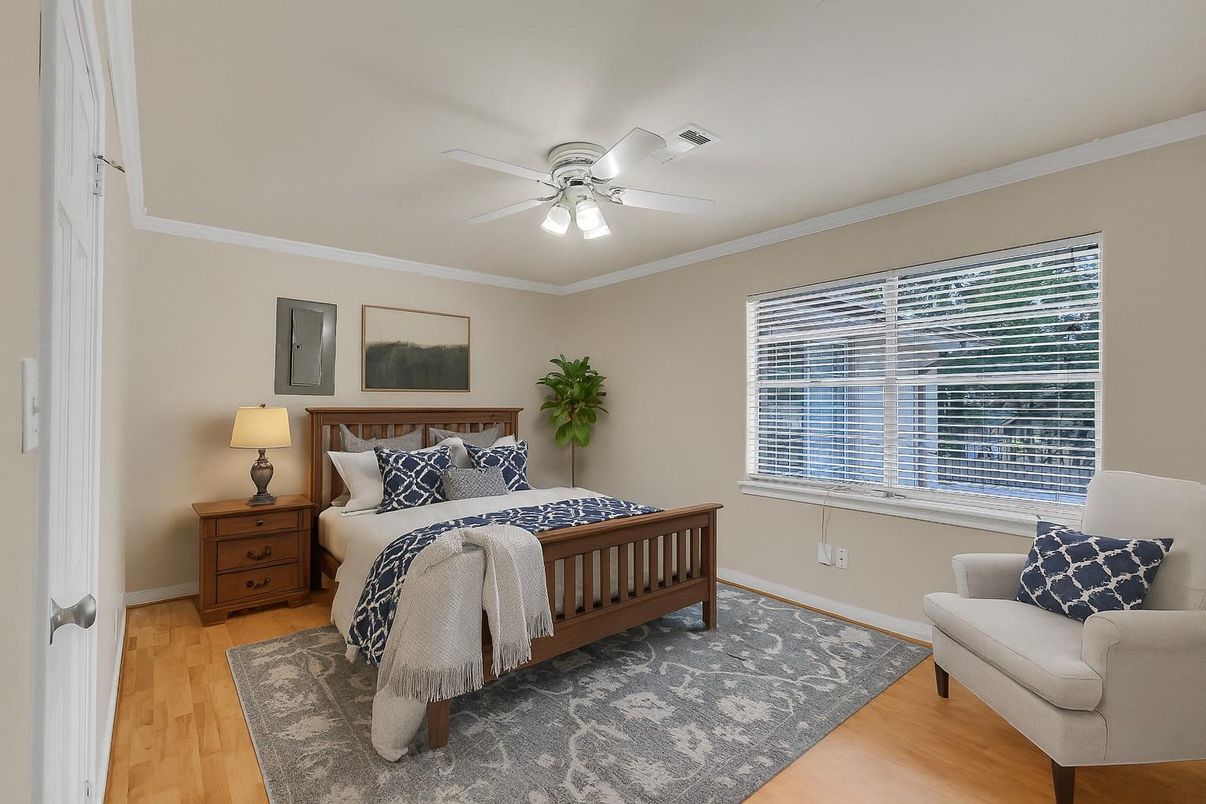 Bedroom, Interior, Wood Texture Flooring