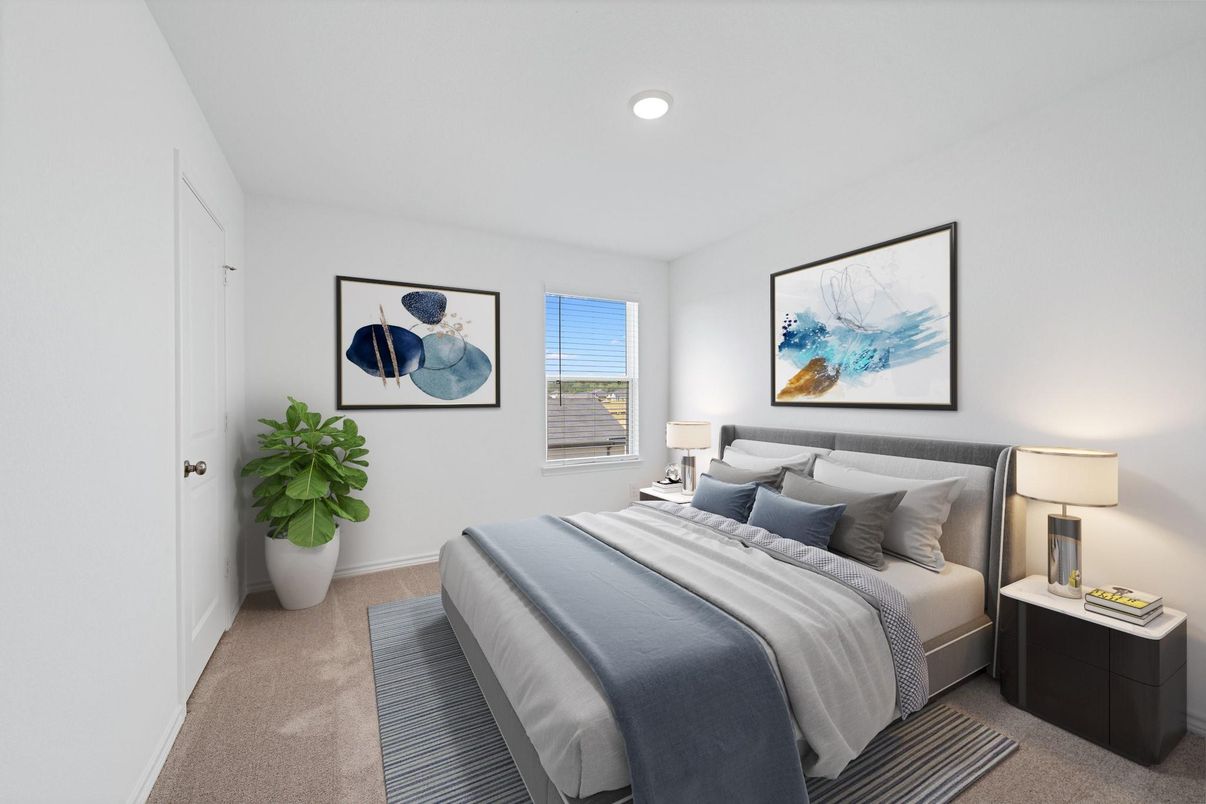 Bedroom, Interior, Recessed Lighting