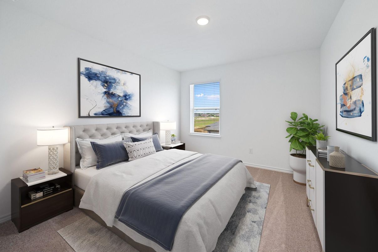 Bedroom, Interior, Recessed Lighting