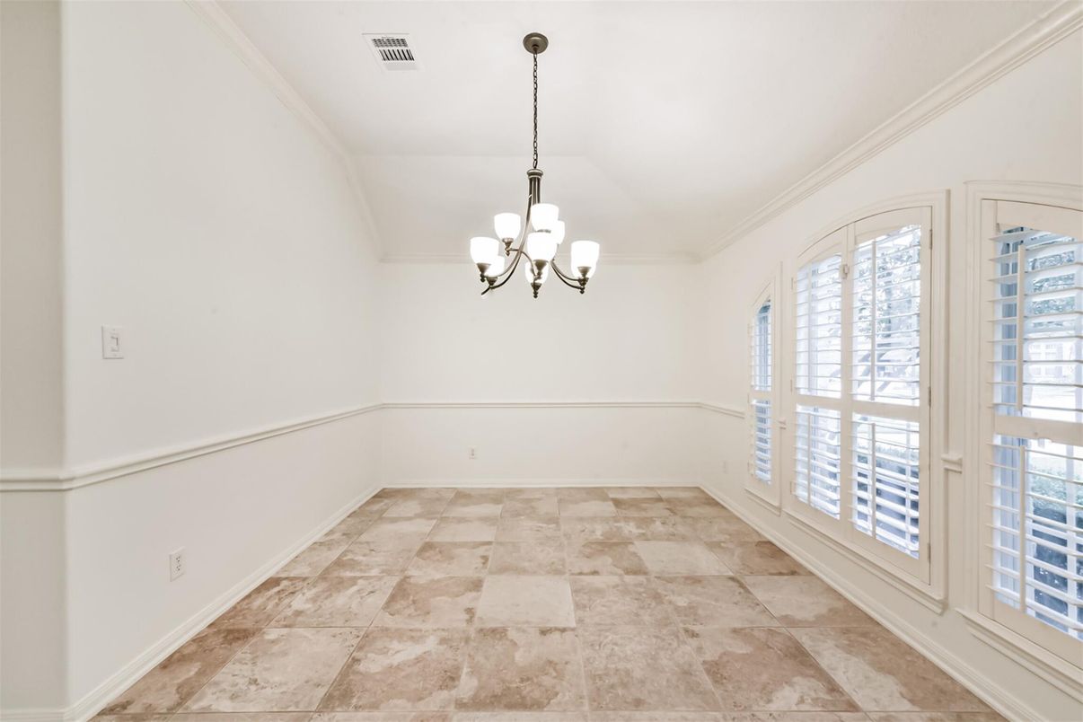 Chandelier, Empty room, Interior