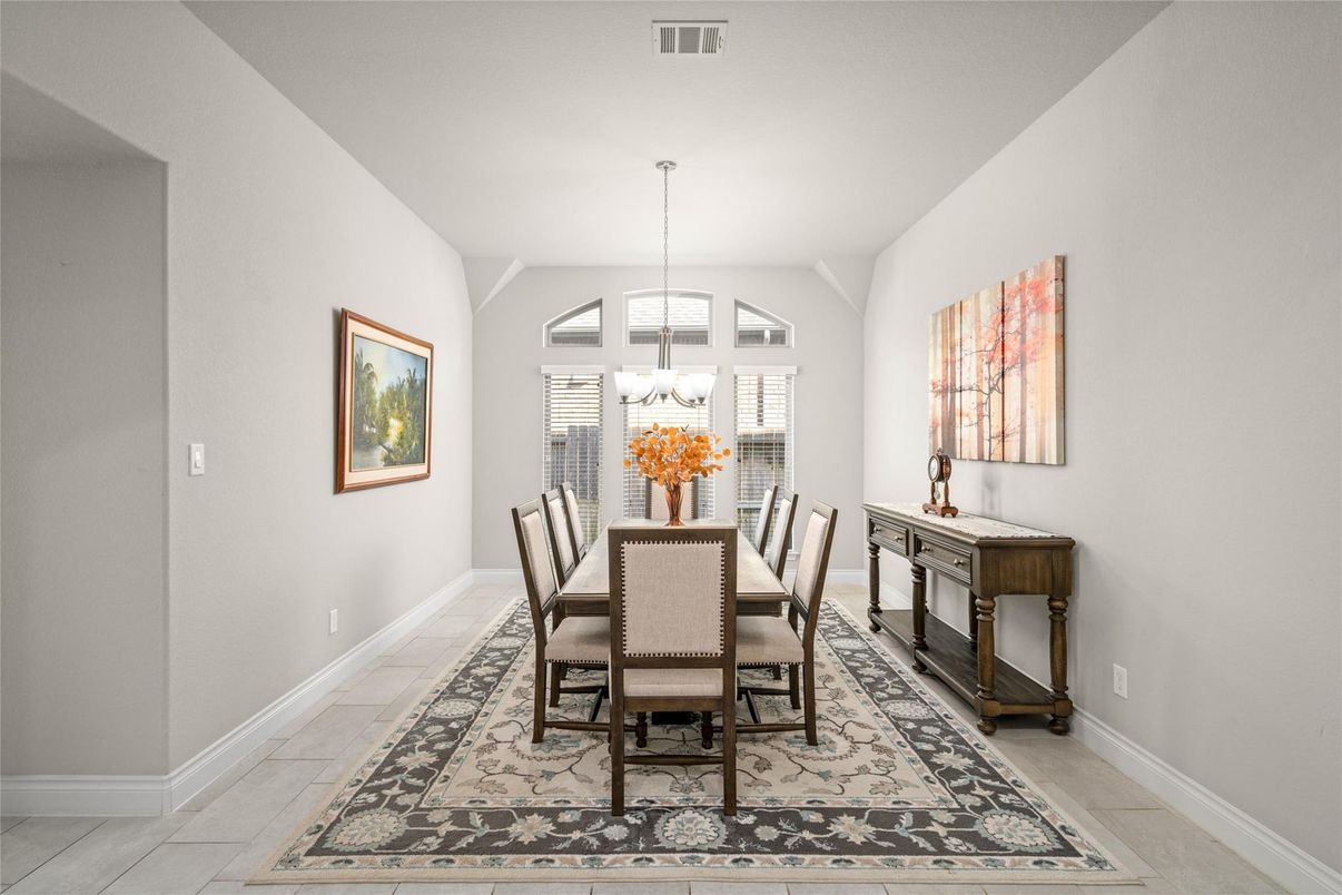 Dining room, Interior, Pendant Lights