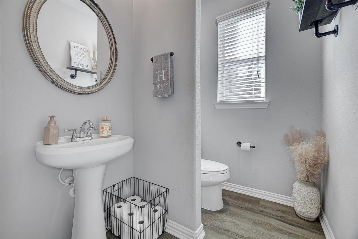 Bathroom, Interior, Wood Texture Flooring
