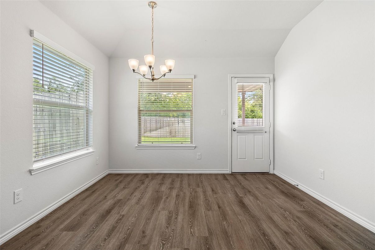 Chandelier, Empty room, Interior, Wood Texture Flooring