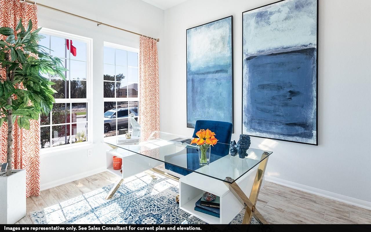 Home Office, Interior, Wood Texture Flooring