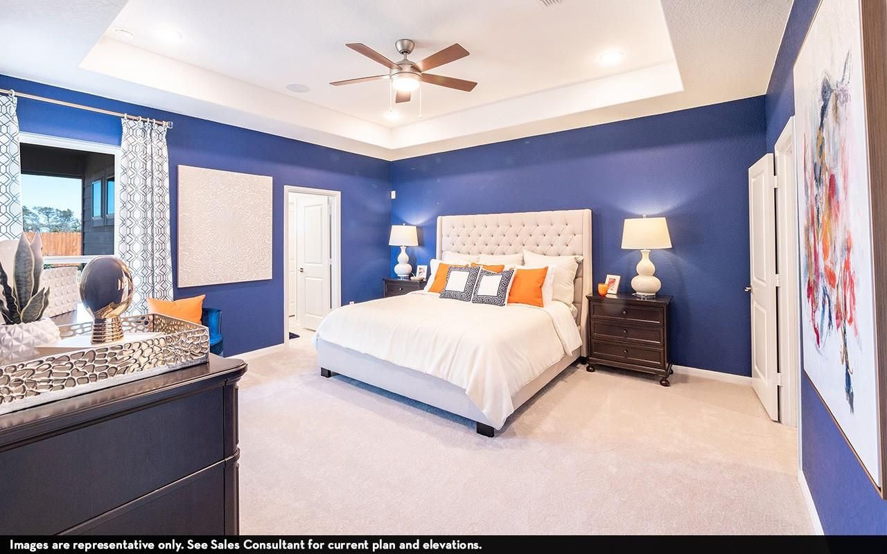 Bedroom, Interior, Recessed Lighting