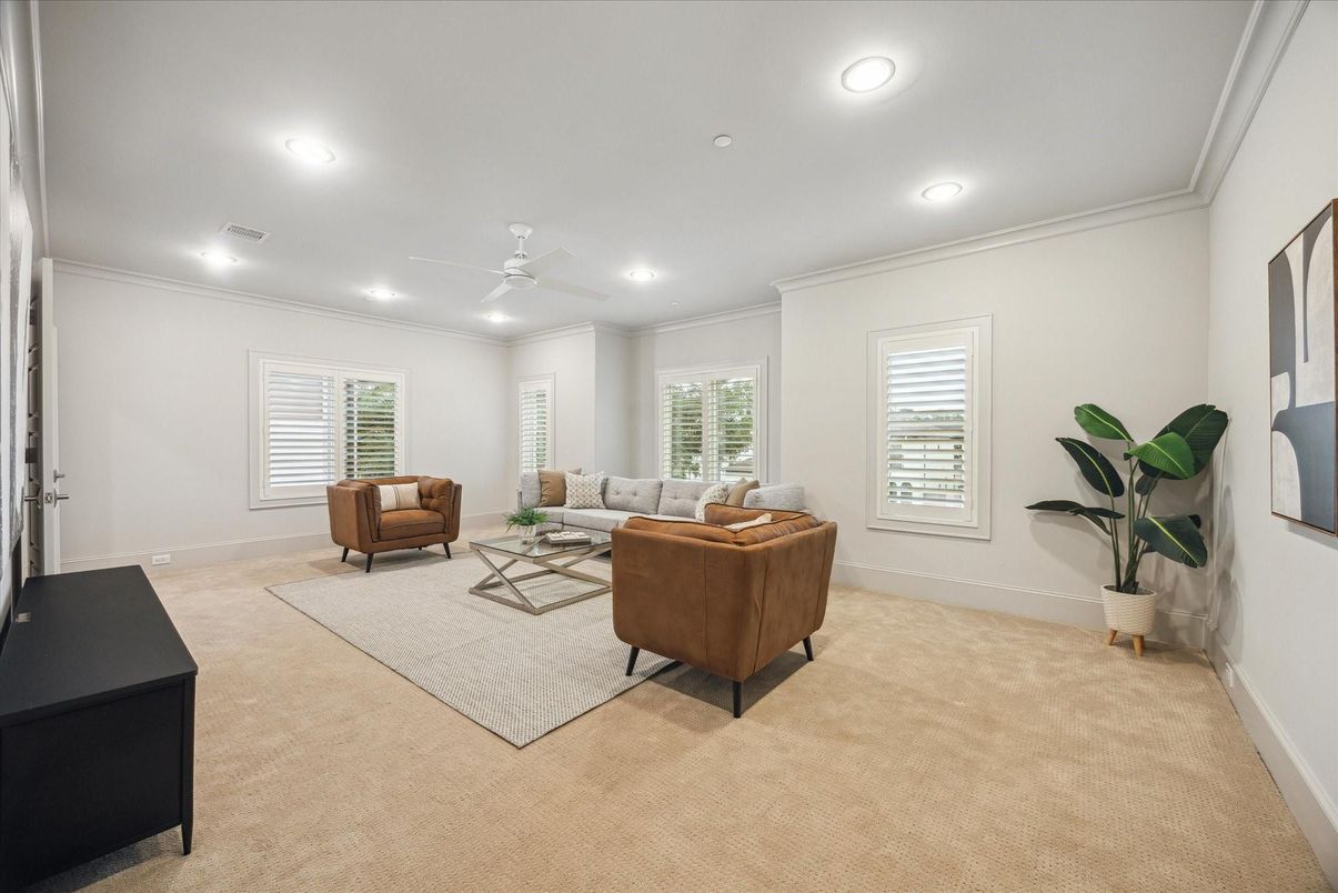 Interior, Living room, Recessed Lighting