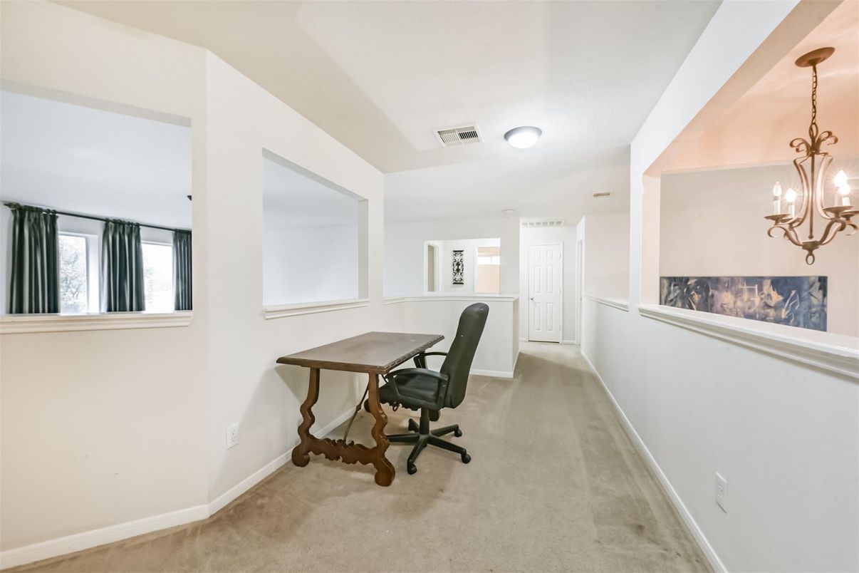 Chandelier, Home Office, Interior