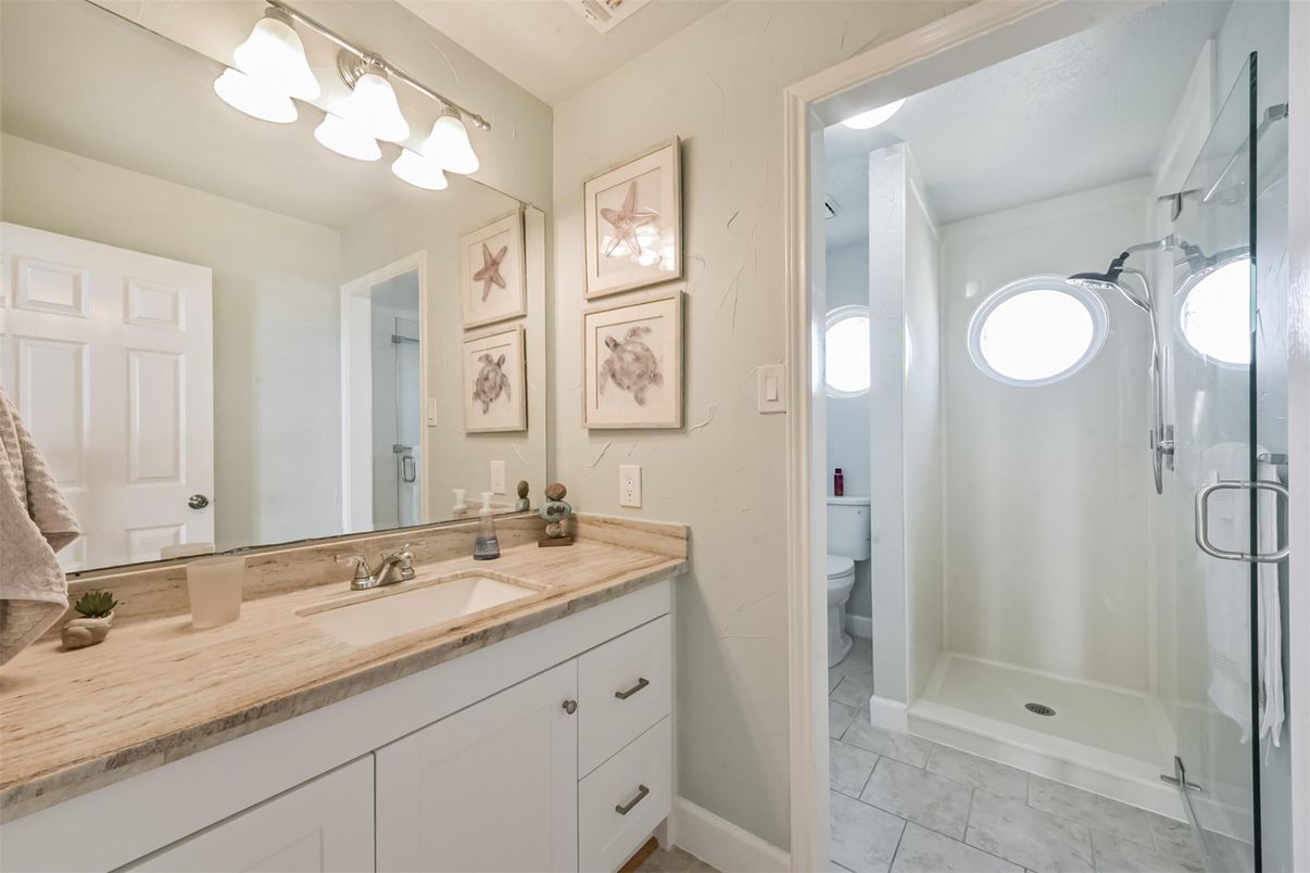 Bathroom, Glass Shower, Interior