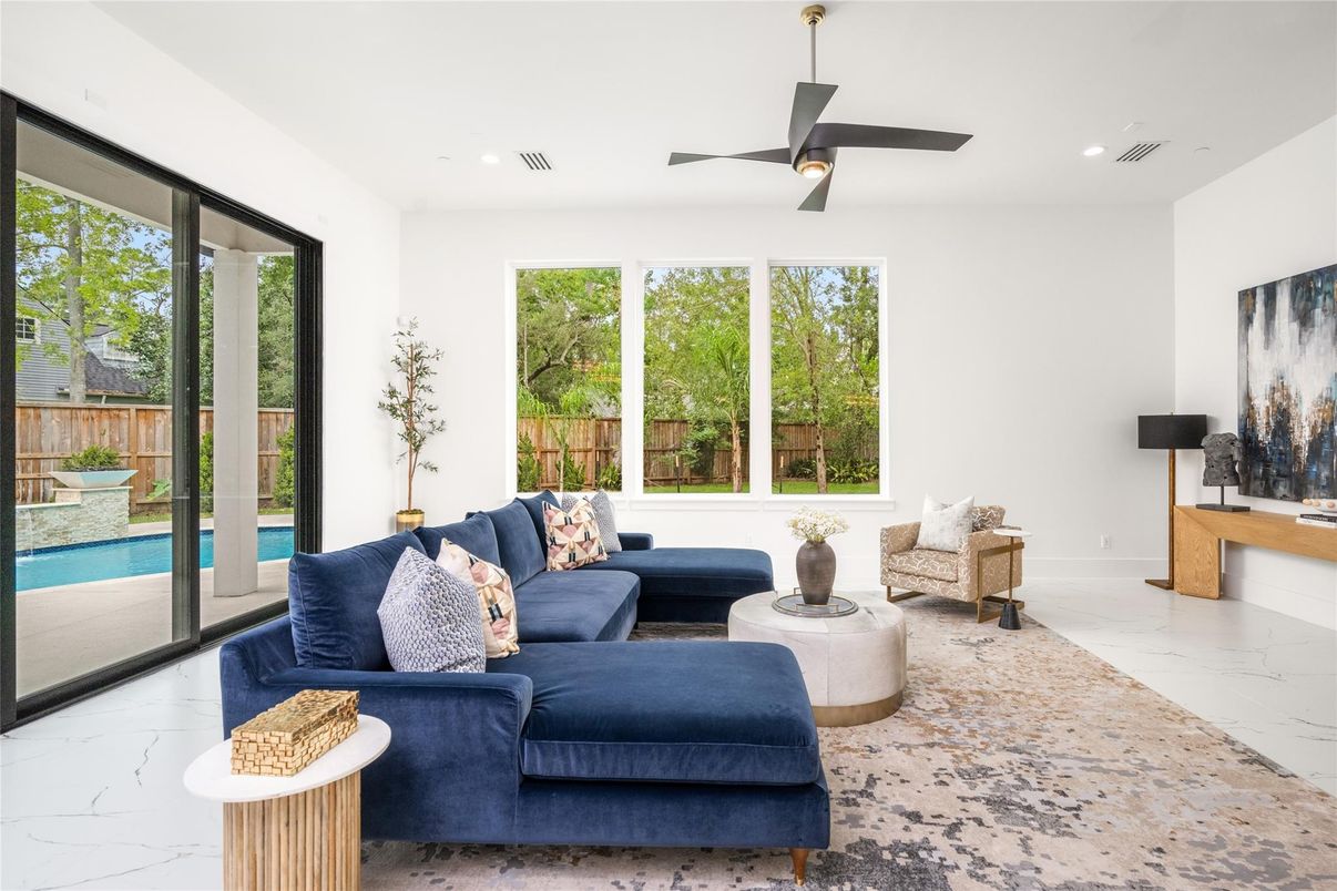 Interior, Living room, Marble, Recessed Lighting