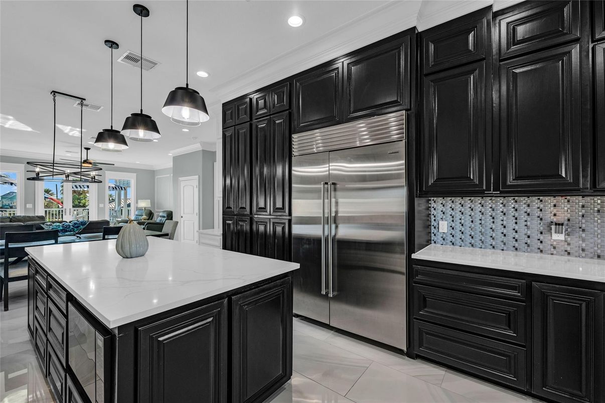 Interior, Kitchen, Pendant Lights, Recessed Lighting, Stainless Steel Appliances