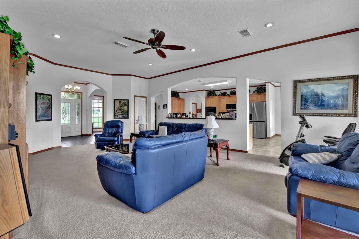 Interior, Kitchen, Living room, Recessed Lighting