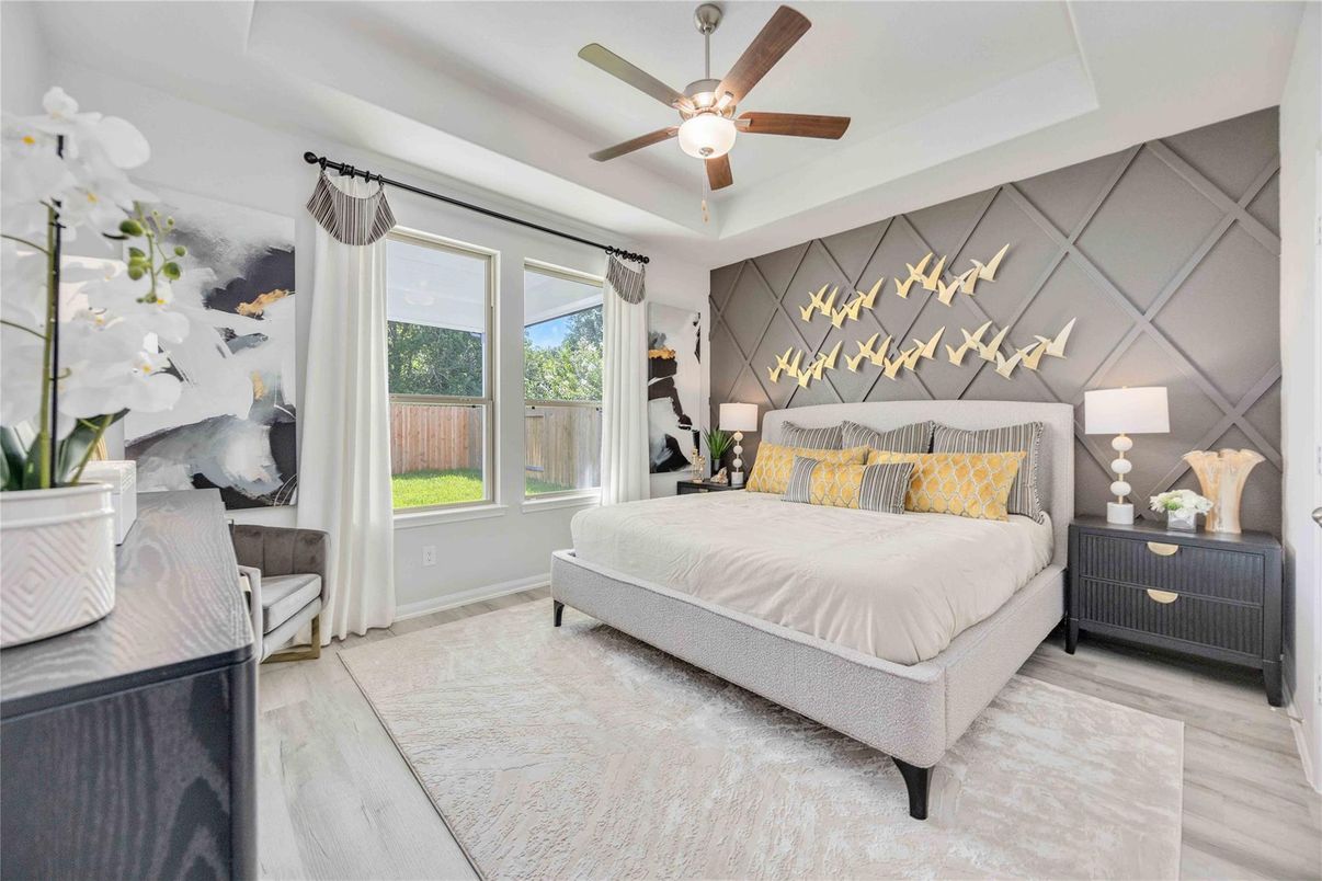 Bedroom, Interior, Wood Texture Flooring
