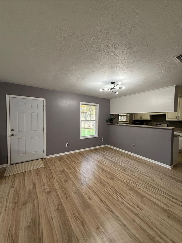 Empty room, Interior, Kitchen, Wood Texture Flooring