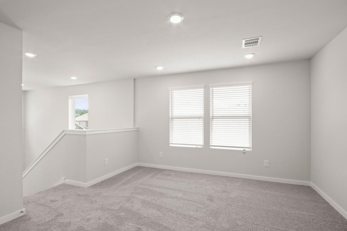 Empty room, Interior, Recessed Lighting