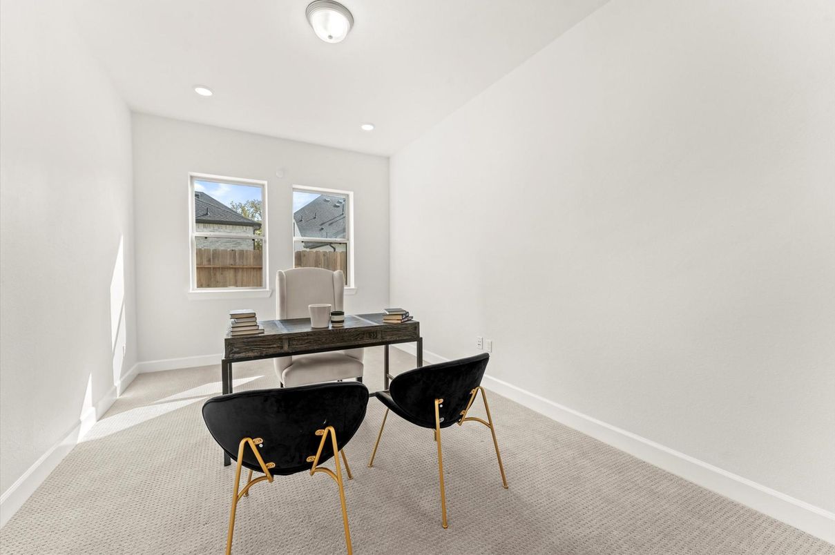 Home Office, Interior, Recessed Lighting