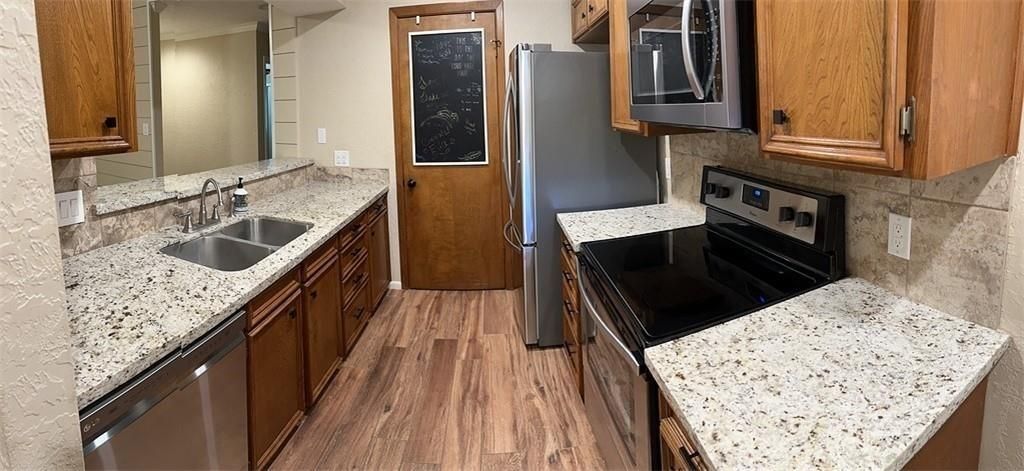 Interior, Kitchen, Wood Texture Flooring