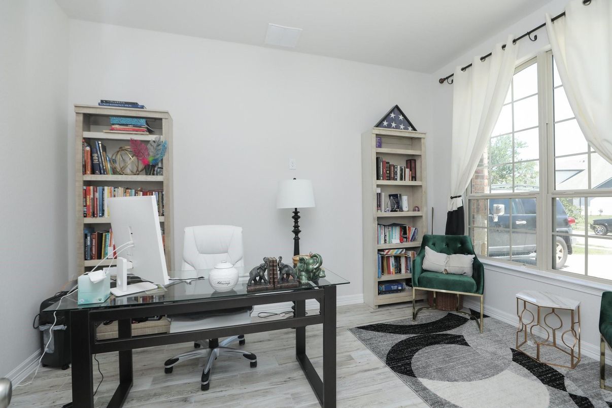 Home Office, Interior, Wood Texture Flooring