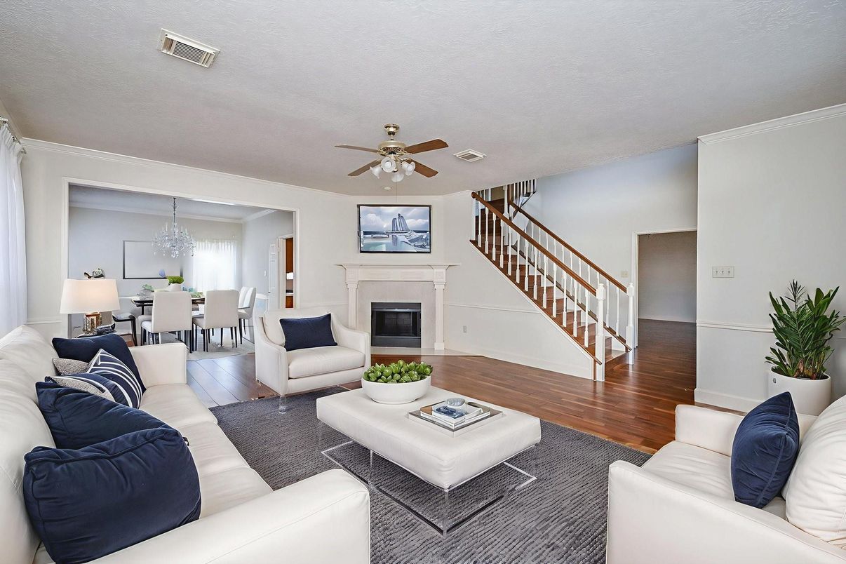 Chandelier, Dining room, Fireplace, Interior, Living room, Wood Texture Flooring