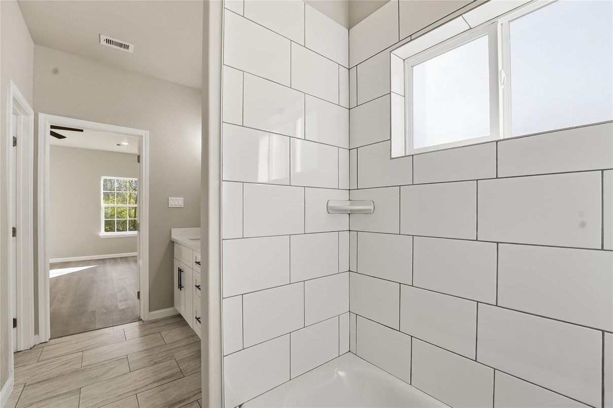 Bathroom, Interior, Wood Texture Flooring