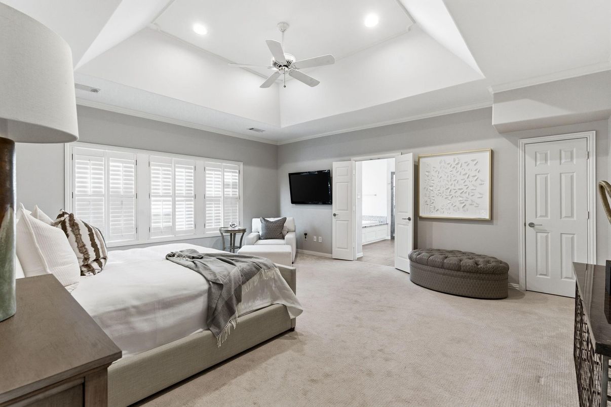 Bedroom, Interior, Recessed Lighting
