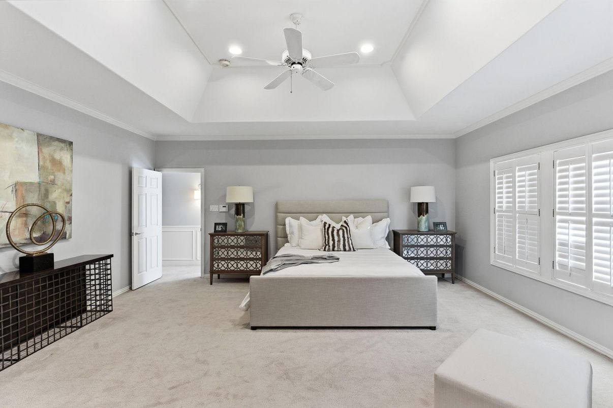 Bedroom, Interior, Recessed Lighting