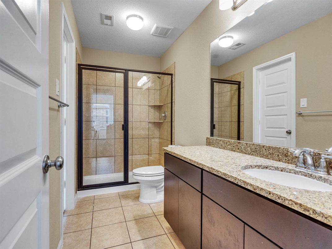 Bathroom, Dual Sink Vanities, Glass Shower, Interior