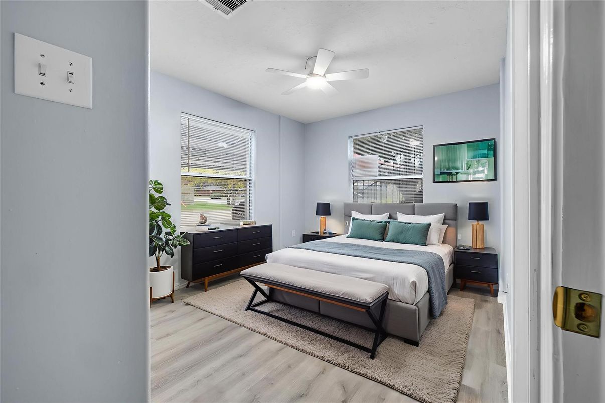 Bedroom, Interior, Wood Texture Flooring