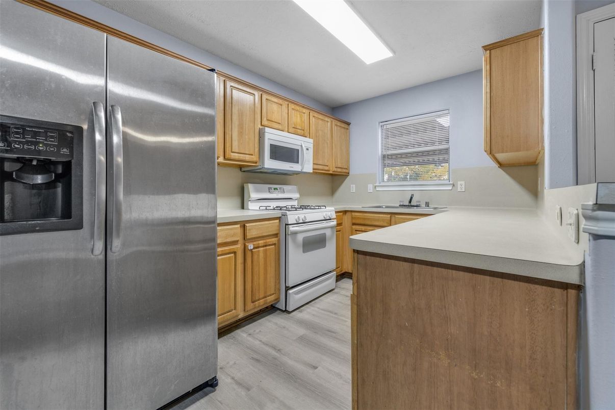 Interior, Kitchen, Wood Texture Flooring
