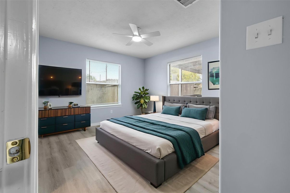 Bedroom, Interior, Wood Texture Flooring